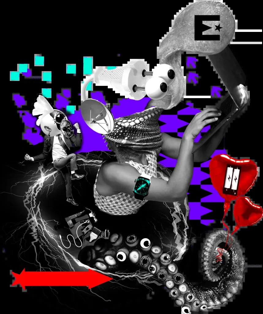 Surreale Portal-Collage aus der EMBRACE THE NEW Kampagne 2026